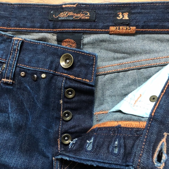 Ed Hardy by Christian Audigier Patch Jeans 31 - Picture 8 of 8